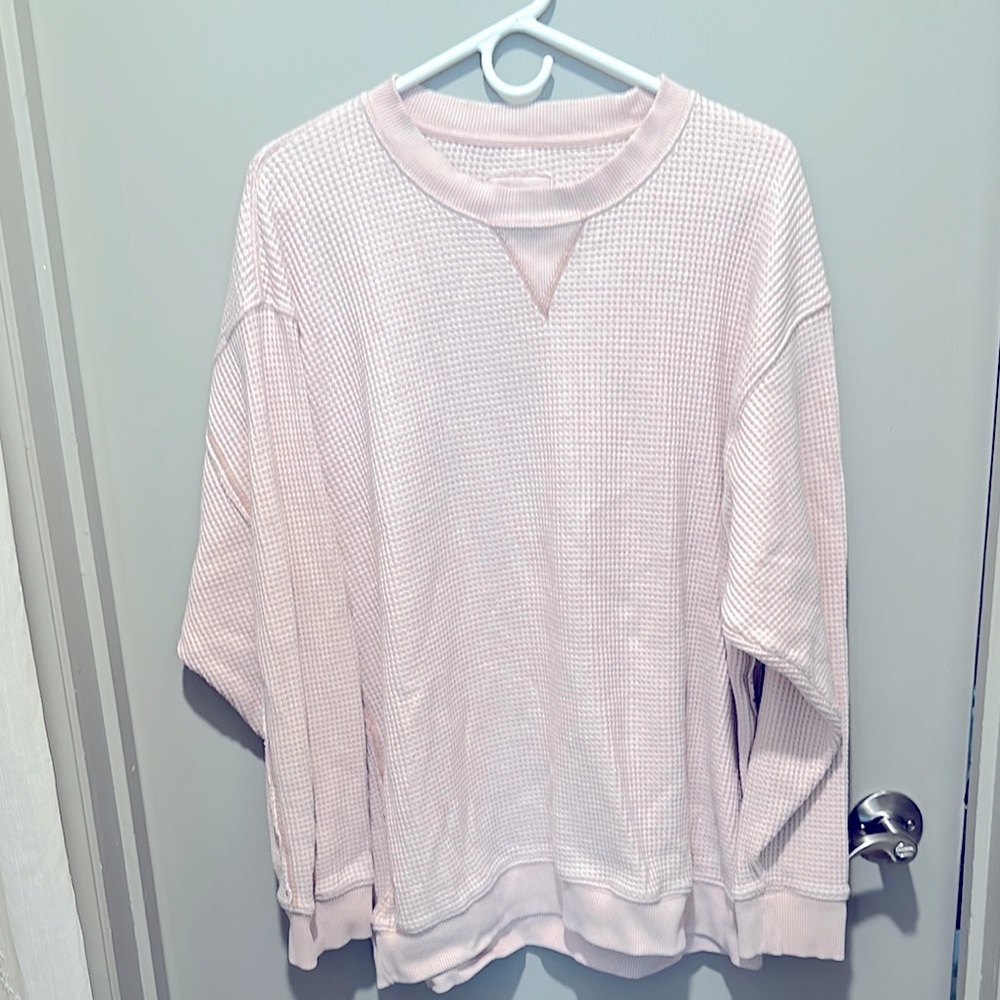 Arie waffle knit shirt sz Lg